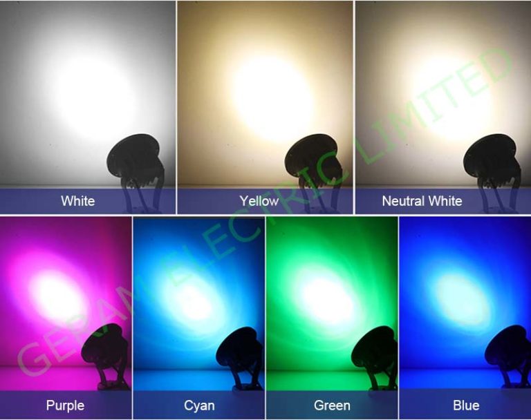 Factory Direct Sale Outdoor DMX 12 Watt RGB LED Spotlight