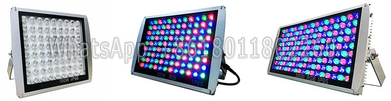 100w 200w 300w dmx rgb flood light