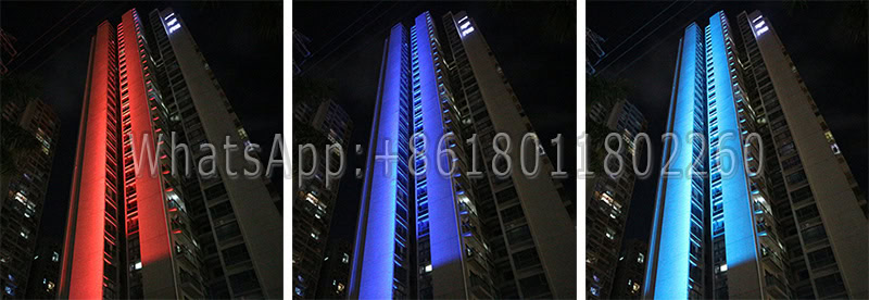 dmx rgb flood light for tall building