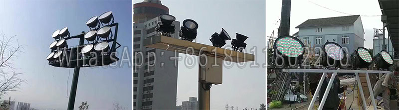 high power dmx rgb rgbw led flood light