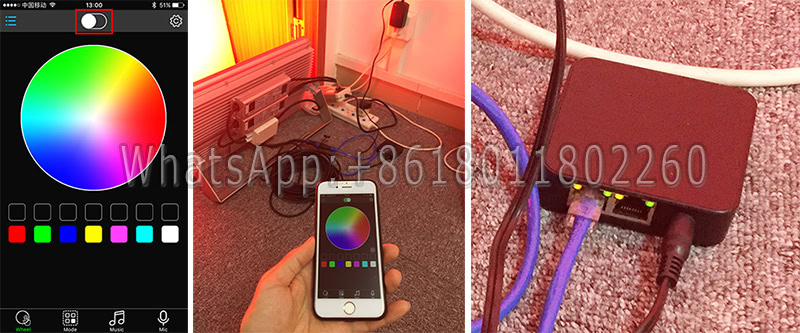 mobile phone app controlled rgb rgb dmx flood light