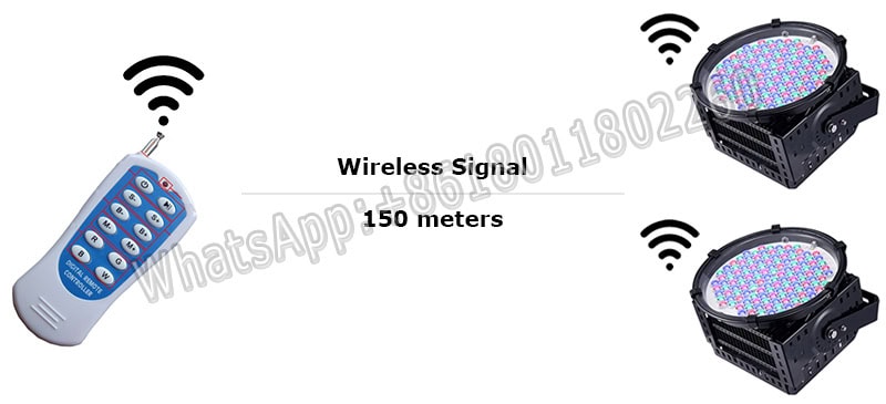 rgb led flood light with rf remote control