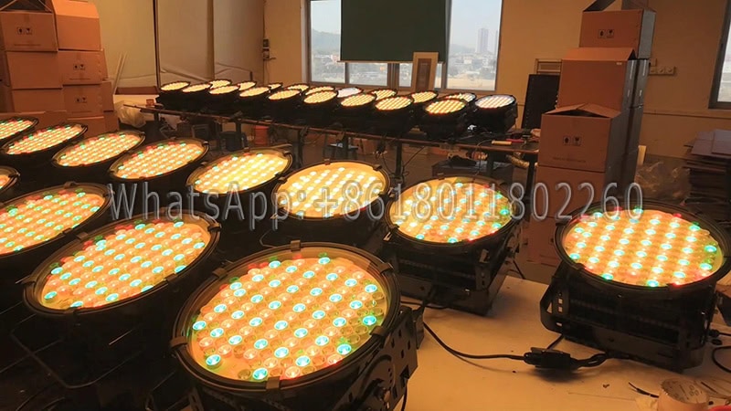 yellow dmx rgb flood light