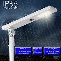 20w integrated solar powered led street light